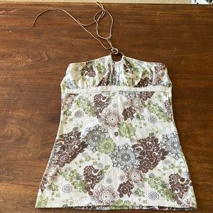 Size small tie back halter top